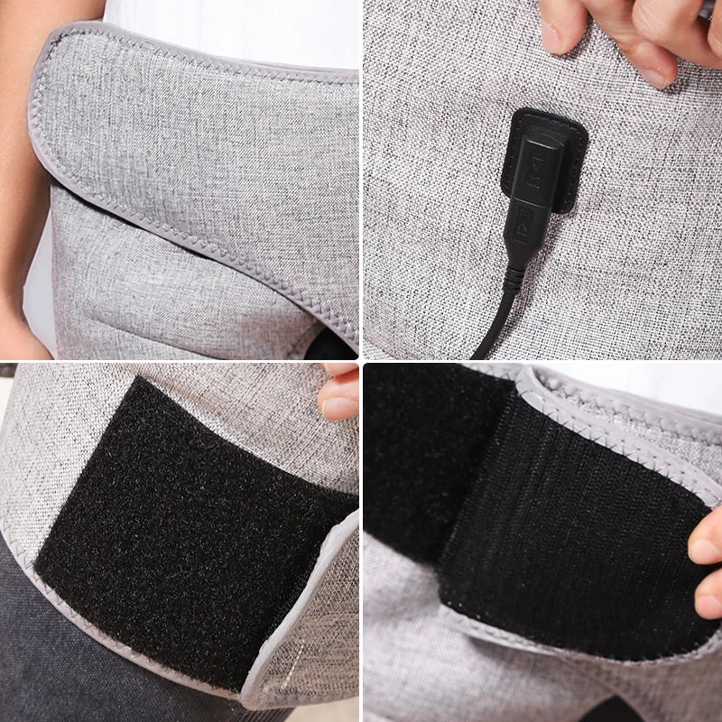 Red Light Heated Shorts - Women-Specific Abdominal Massage Wrap - 3-Level Modes &Timer -Muscle Relax Menstrual Discomfort Relief