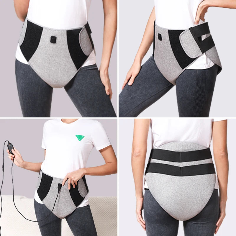 Red Light Heated Shorts - Women-Specific Abdominal Massage Wrap - 3-Level Modes &Timer -Muscle Relax Menstrual Discomfort Relief
