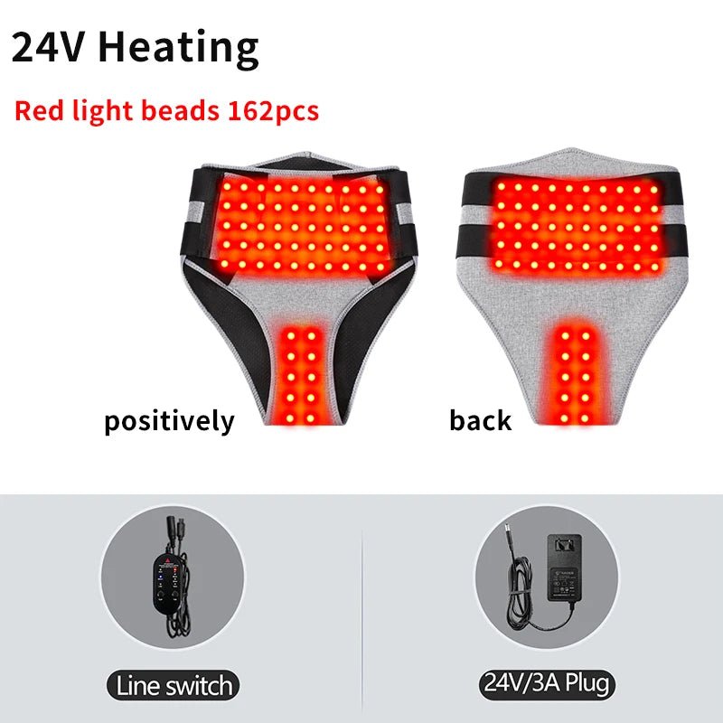 Red Light Heated Shorts - Women-Specific Abdominal Massage Wrap - 3-Level Modes &Timer -Muscle Relax Menstrual Discomfort Relief