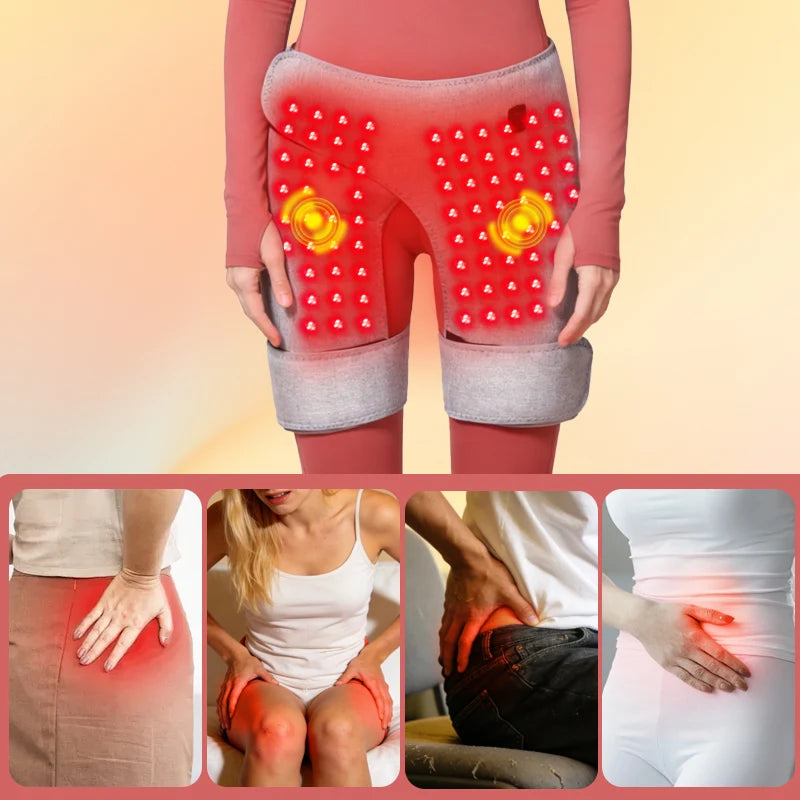 Red Light Heated Shorts - Women-Specific Abdominal Massage Wrap - 3-Level Modes &Timer -Muscle Relax Menstrual Discomfort Relief