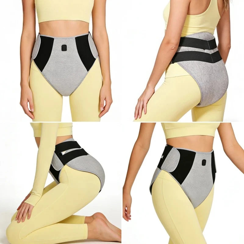 Red Light Heated Shorts - Women-Specific Abdominal Massage Wrap - 3-Level Modes &Timer -Muscle Relax Menstrual Discomfort Relief