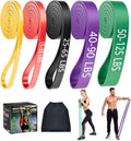 TCVOR Resistance Bands Set (5pcs), Exercise Bands with 5 Resistance Levels-up to 330 lbs, Pull Up Bands for Men & Women, Exercise Workout Bands for Working Out, Body Stretching, Muscle Training